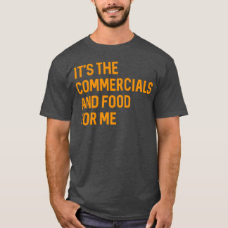 Jag tycker Reklamfilmer Och Mat För Mig Rolig retr T Shirt