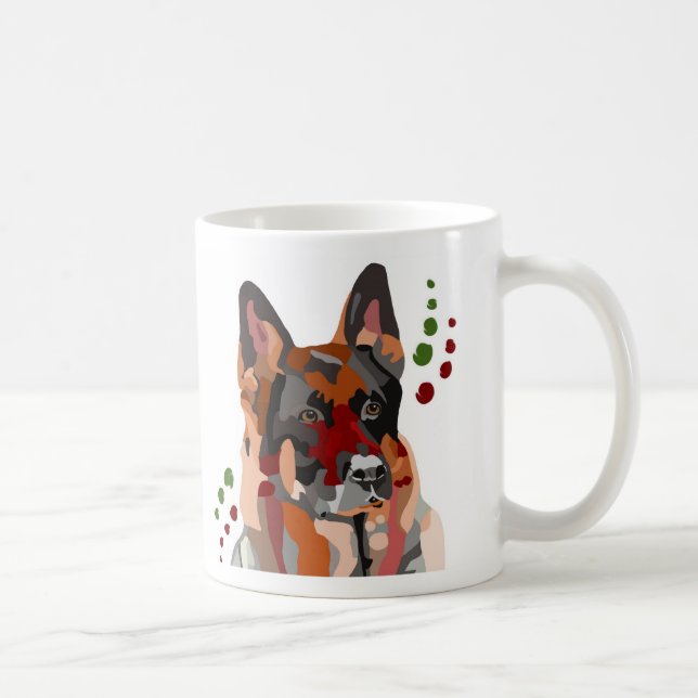 Jag [tysken för hjärta] valler kaffemuggen kaffemugg (Höger)