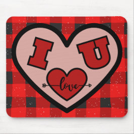 Jag ♥ U I Kärlek You Buffalo Play Mousepad Musmatta