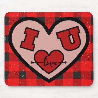 Jag ♥ U I Kärlek You Buffalo Play Mousepad Musmatta