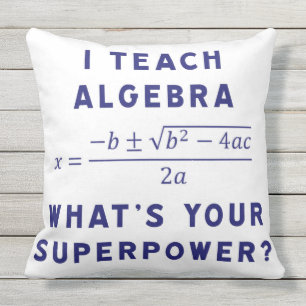 jag undervisar algebra utomhuskudde