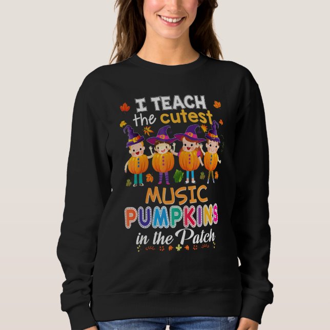 Jag Undervisar De Sötaste Musikpumporna I Patch Ha T Shirt (Framsida)