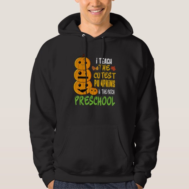 Jag Undervisar Den Sötaste Pumpor I Plocket Försko Hoodie (Framsida)