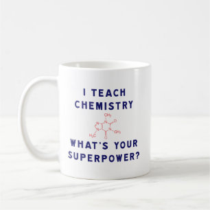 Jag undervisar kemi vad är din Superpower? Kaffemugg
