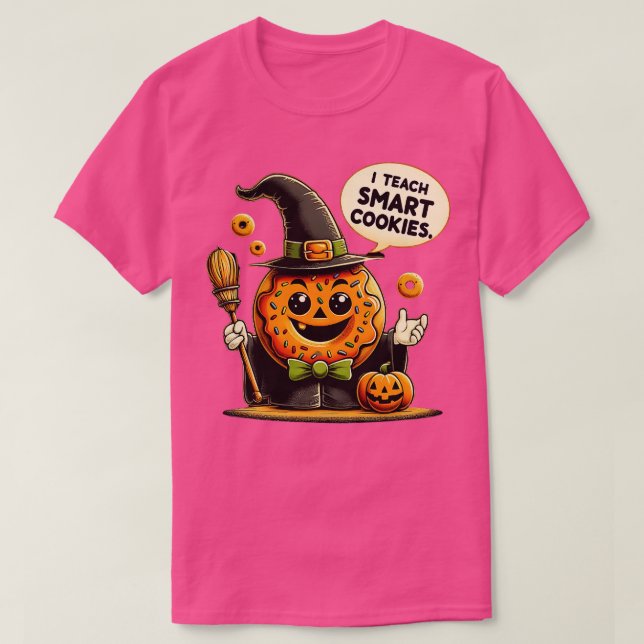 Jag undervisar smart cookies-lärare Halloween T Shirt (Design framsida)