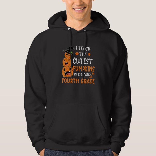 Jag Undervisar Sötaste Pumporna I Lapp Fjärde Klas Hoodie (Framsida)