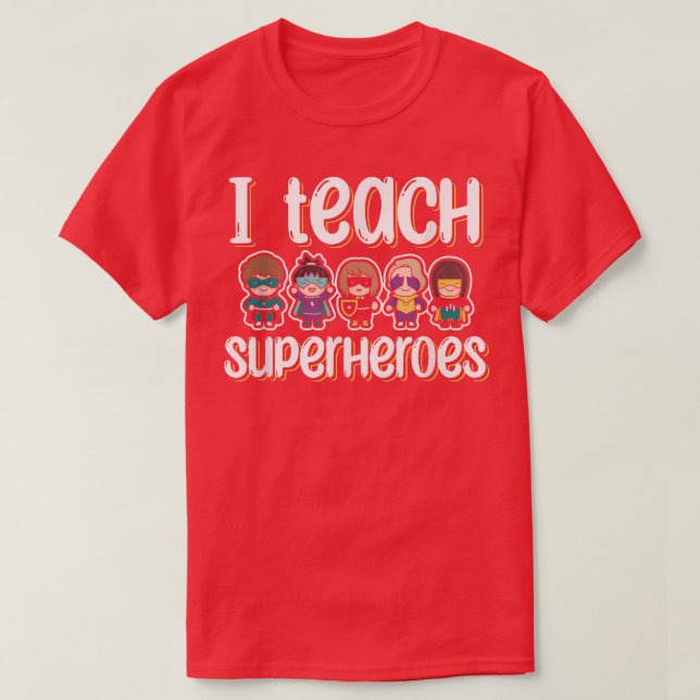 Jag undervisar superhjältar som är gjorda för vilk t shirt (Design framsida)
