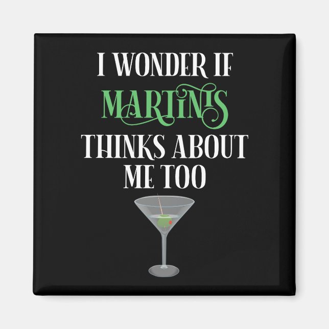 Jag undrar om Martinis också tänker på mig Magnet (Framsidan)