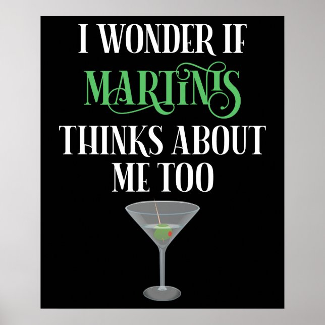 Jag undrar om Martinis också tänker på mig Poster (Framsidan)