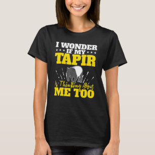 Jag undrar om min tapir också tänker på mig Anim T Shirt