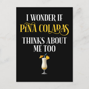 Jag undrar om Pina Coladas också tänker på mig Vykort