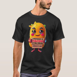 Jag undrar om tacos någonsin tänker på mig  t shirt