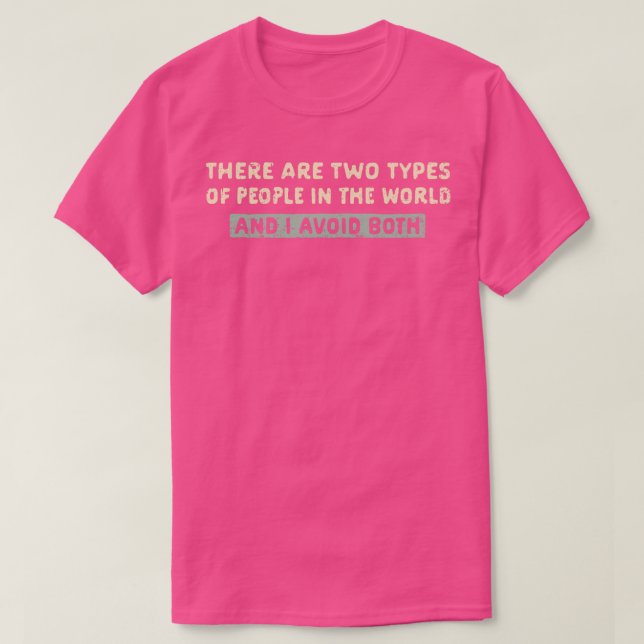 Jag undviker båda t shirt (Design framsida)