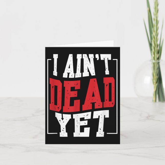 Jag uppfattar död än _ Motivation inspiration Kort (Framsida)