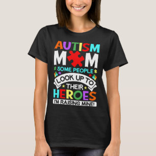 Jag Uppfostrar Hjältar Stolt Autism Mamma Autism M T Shirt