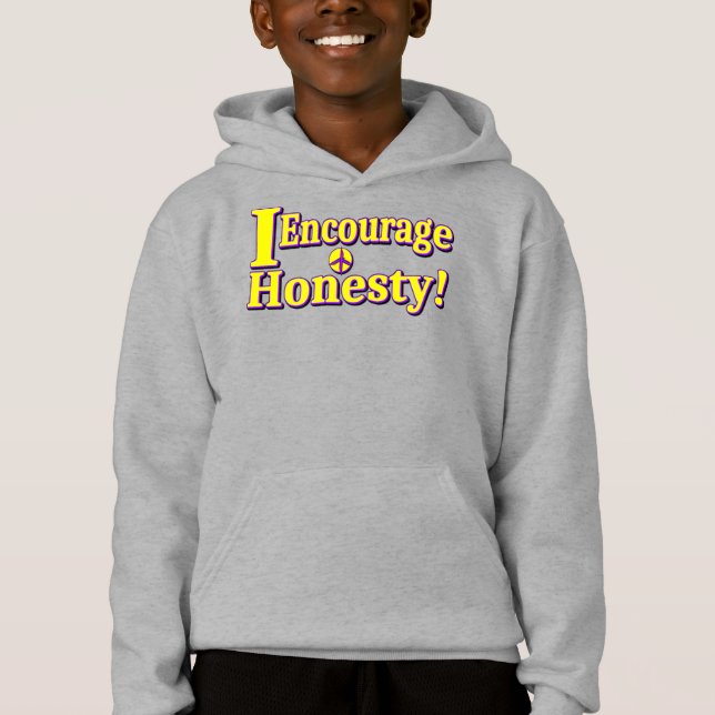 "Jag uppmuntrar ärlighet!" Cute Design. Köp nu T Shirt (Framsida)