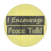 "Jag uppmuntrar fredssamtal!" Cute Design. Köp nu