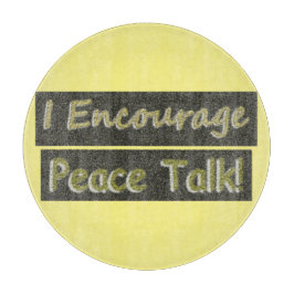"Jag uppmuntrar fredssamtal!" Cute Design. Köp nu