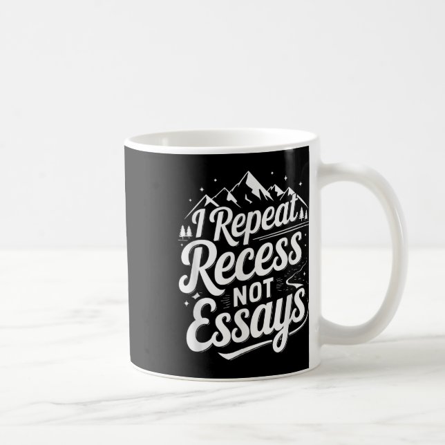 Jag Upprepar Rast Inte Essäer _1 Kaffemugg (Höger)