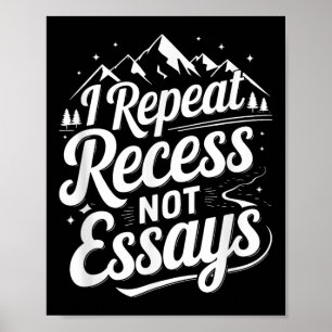 Jag Upprepar Rast Inte Essäer _1 Poster