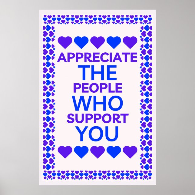 Jag uppskattar de människor som stöder dig i murko poster (Framsidan)