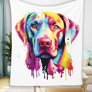Jag uppskattar Little Sak - Black Labrador Fleecefilt