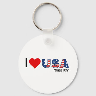 Jag ❤️ USA - sedan 1776 Nyckelring