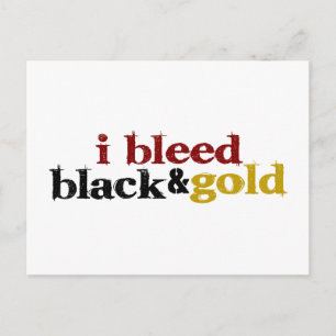 Jag uteslöt Black och Guld Vykort