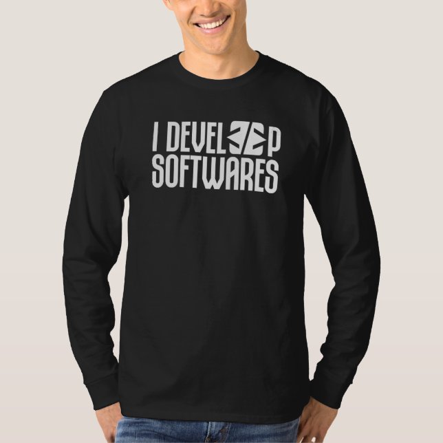 Jag utvecklar Software Utveckla Ingenjör-program T Shirt (Framsida)