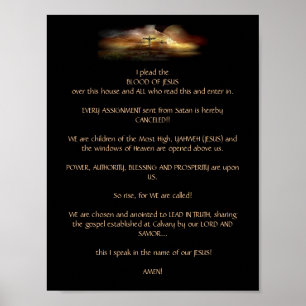 Jag vädjar till JESUS BLOD Poster