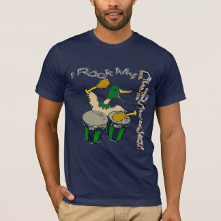 Jag vaggar mitt trummar pinnar tee shirt