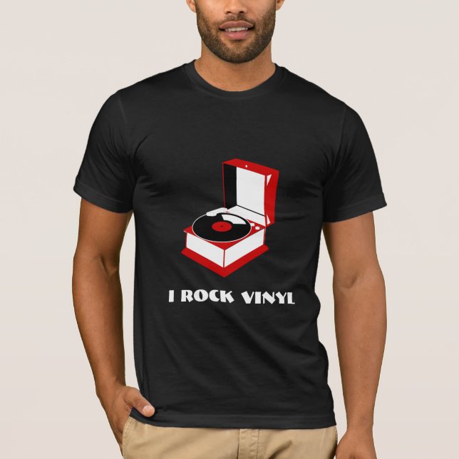 Jag vaggar vinylskivspelareT-tröja Tee Shirt (Framsida)