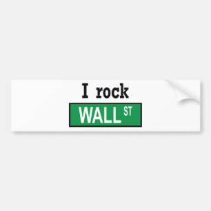 Jag vaggar wall street - bildekal
