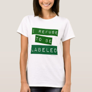 Jag vägrar att märkas Ironic Slogan T Shirt