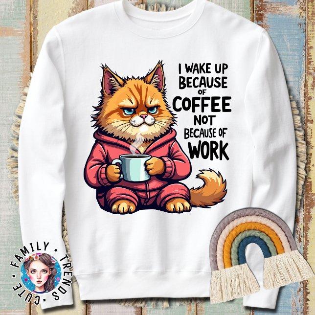 Jag vaknade på grund av kaffe t shirt (Skapare uppladdad)