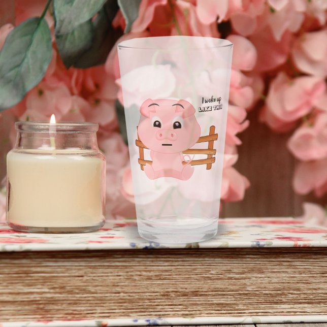 Jag vaknade som den här cute Rosa Gris Glaskopp (Skapare uppladdad)