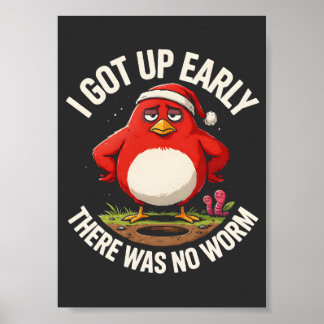 Jag Vaknade Tidigt Det Fanns Ingen Mask Rolig Grin Poster