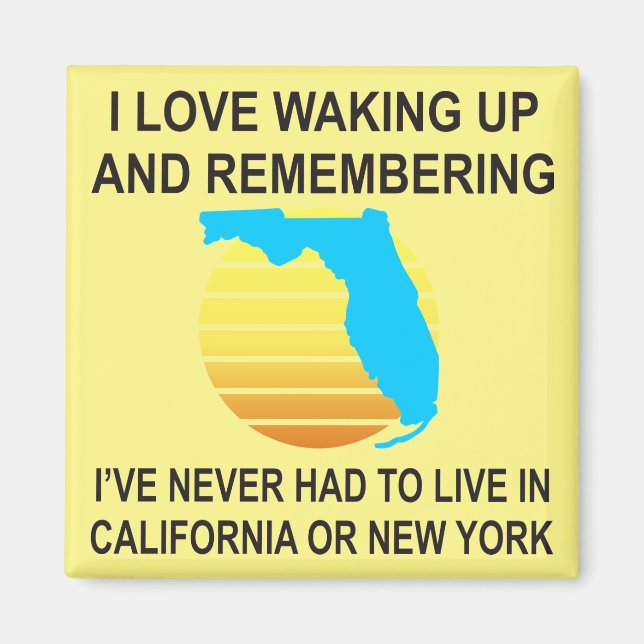 Jag vaknade upp i Florida och behövde aldrig bo Magnet (Framsidan)