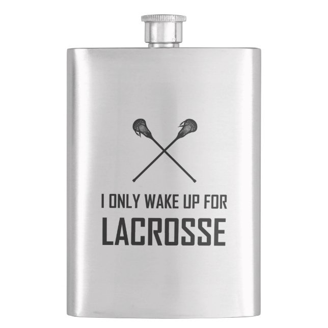 Jag vaknar endast upp för Lacrosse Fickplunta (Framsidan)