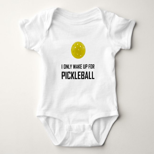 Jag vaknar endast upp för Pickleball T-shirt (Framsida)