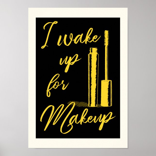 Jag vaknar för makeup poster (Framsidan)