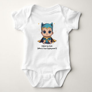 👶 "Jag vaknar upp i cute (vad är din supermakt?)" T Shirt