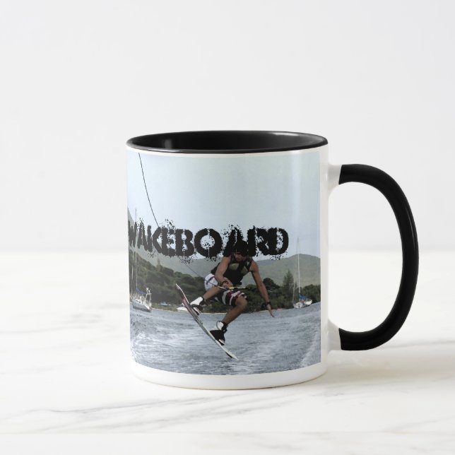 JAG VAKNAR UPP TILL WAKEBOARD MUGG (Höger)