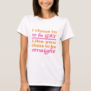 Jag valde att vara glad som du valde att vara Rak Tee Shirt