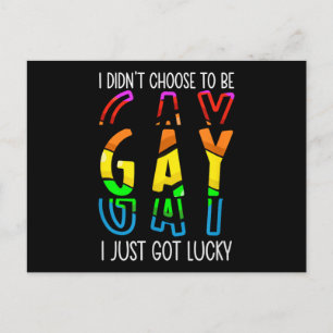 Jag valde inte att vara gay, jag bara hade tur Pri Vykort
