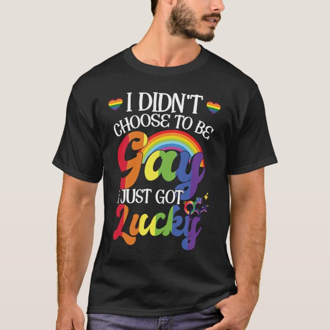 Jag valde inte att vara Gay T Shirt (Framsida)