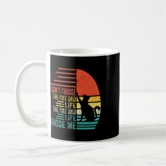 Jag Valde Inte Kattpappalivet Retro Fars Dag Kaffemugg