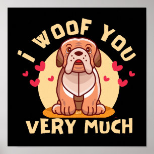 JAG VÄLDIGT MYCKET roligt valentins dag Poster