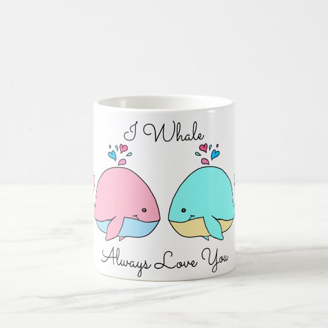 Jag väljer alltid Kärlek du Kawaii Kaffemugg (Center)