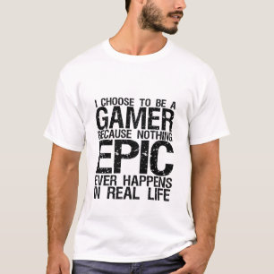 Jag väljer att vara en rolig T-tröja för Gamer T-shirt